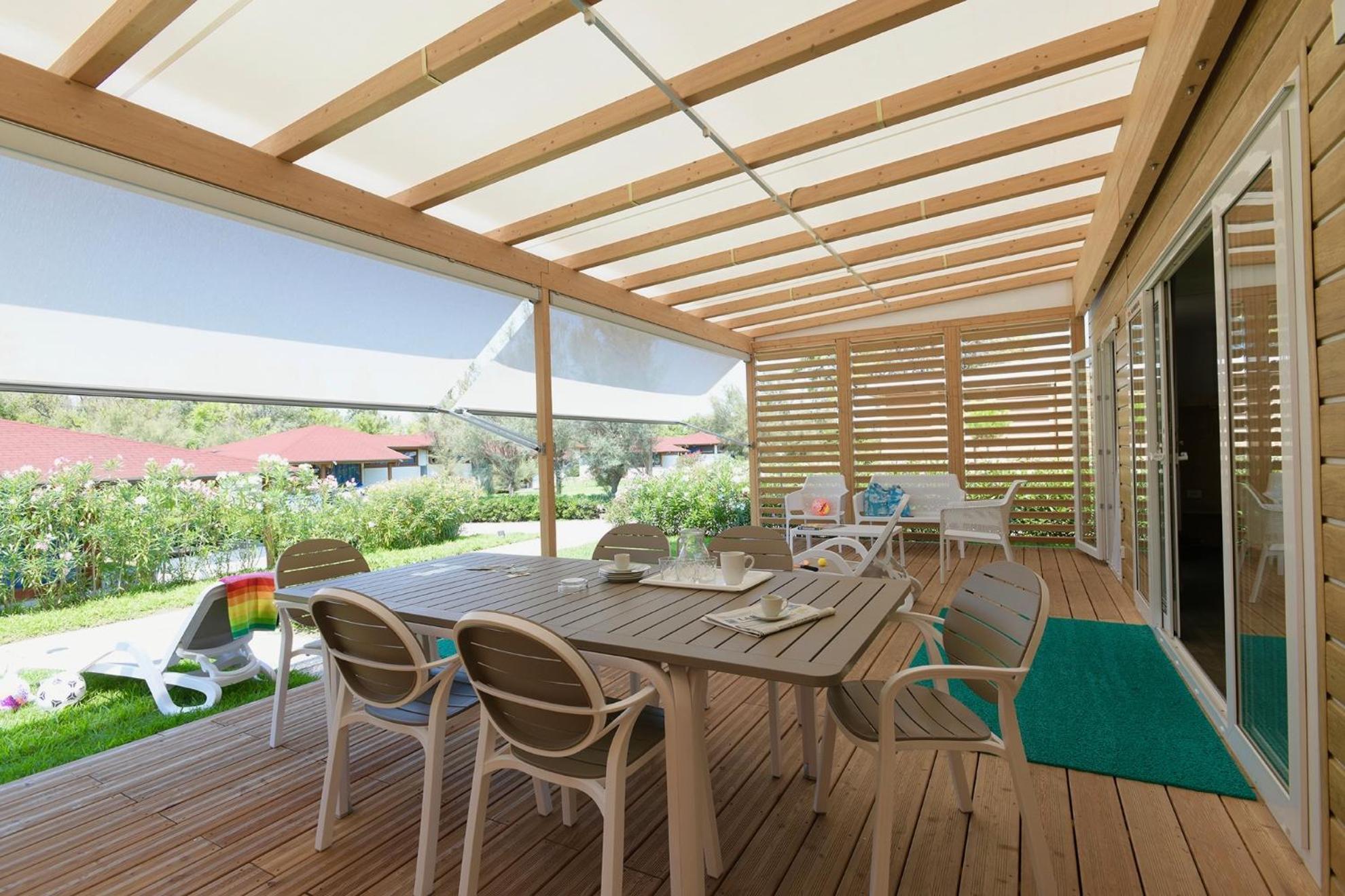 Isamar Holiday Village Ca Lino Rom bilde A pergola with a retractable awning